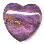 Puffy Amethyst Hearts