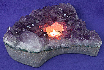 Brazilian Amethyst Candle HOLDER