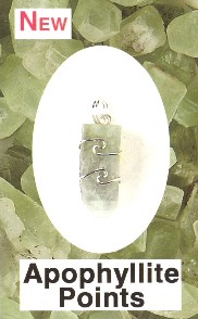 Apophyllite Points Wire Wrapped Pendant