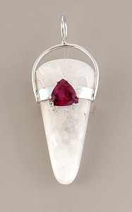 Azeztulite With *Ruby Pendants