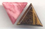 Custom Beveled Triangle Pendants