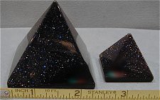 Blue Goldstone Pyramids