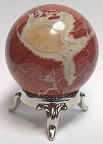 Brecciated Red Jasper Sphere