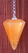 Orange Calcite Pendulums