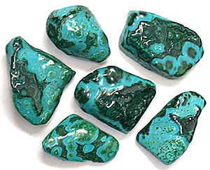 Chrysocolla Malachite Tumbled Pieces