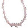 Chunky Tumbled Rose Quartz Necklace