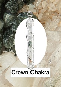 Crown Chakra Crystal Vial Pendant