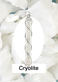 Cryolite Crystal Vial Pendant