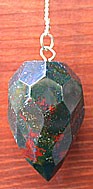 Faceted Bloodstone Pendulums 