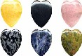 Gemstone Flat Hearts