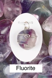 Fluorite Wire Wrapped Pendant