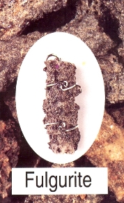 Fulgurite Wire Wrapped Pendant