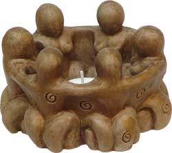 TEALIGHTS CANDLE HOLDER - CIRCLE OF GODDESSES