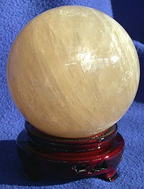 Honey Calcite Sphere