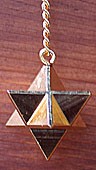 Gold  Merkaba Pendulums