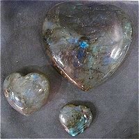 Labradorite Hearts