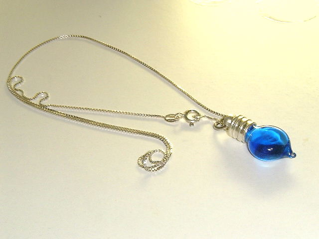 Glass Vial Pendants, Custom Made