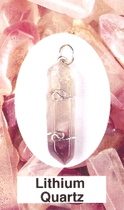 Lithium Quartz Wire Wrapped Pendants