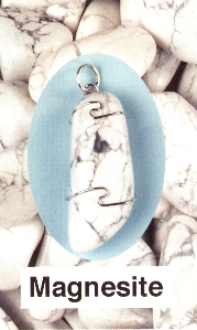 Magnesite Wire Wrapped Stone Pendants