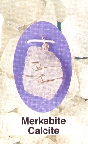 Merkabite Calcite Wire Wrapped Pendants