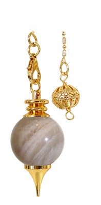 Brass and Moonstone Sphere Pendulums