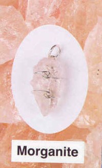 Morganite Wire Wrapped Pendants