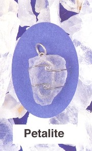 Petalite Wire Wrapped Pendant