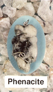 Phenacite Wire Wrapped Stone Pendants