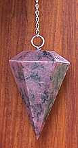 Rhodonite Pendulums