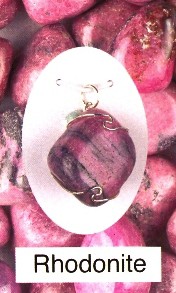 Rhodonite Wire Wrapped Pendant