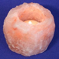 Natural Himalayan Rock Salt Candle Holder