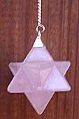 Rose Quartz Merkaba Pendulums