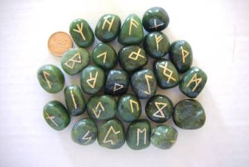 Jade Futhark Runes