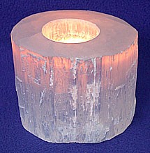  Selenite Candle Holder