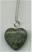 Serpentine Heart Pendant