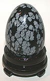 Snowflake Obsidian Egg