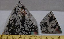 Snowflake Obsidian Pyramids