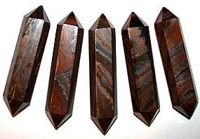 Tiger Iron Jasper cut & polished point