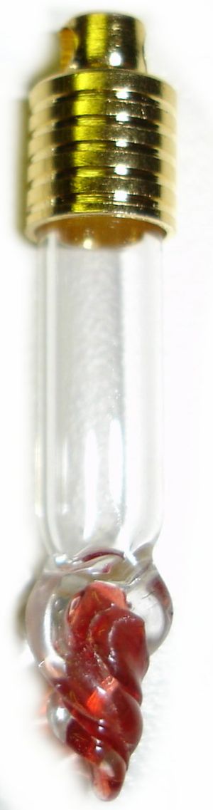 Glass Vial Pendants, Custom Made