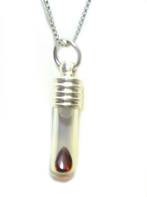 Glass Vial Pendants, Custom Made