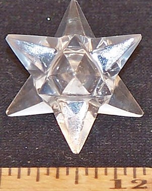 14-point Merkaba-Octahedron Star in Clear Quartz 