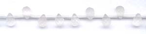 Matte Quartz Rock Crystal Beads