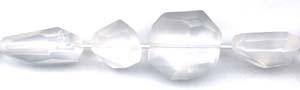Matte Quartz Rock Crystal Beads