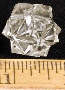 20-point Merkaba Icosahedrons Star in Clear Quartz