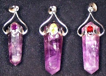 Amethyst Point Pendants