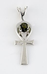 Moldavite Ankh Symbols, Signs, Jewelry Pendants