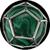 Sterling silver Dodecahedron