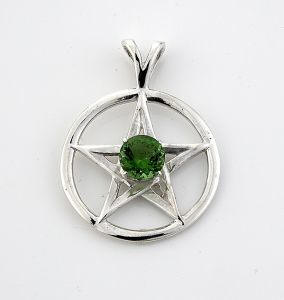 LARGE Gaia Stone PENTAGRAM PENDANT  