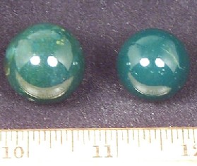 Green Quartz Spheres