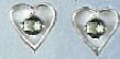 Azeztulite Heart Earrings